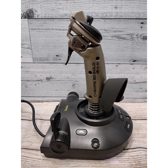 Saitek Cyborg 3D Gold USB Joystick! Flight Controller! Great Cond! Retail $117! - Picture 4 of 6